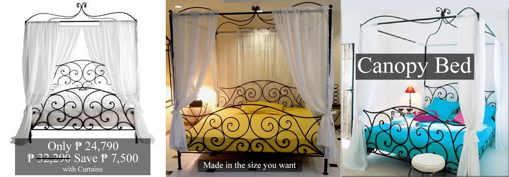 ArtSteel canopy Bed mcc1